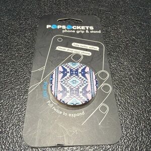 PopSocket Aztec Blue and Pink Grip